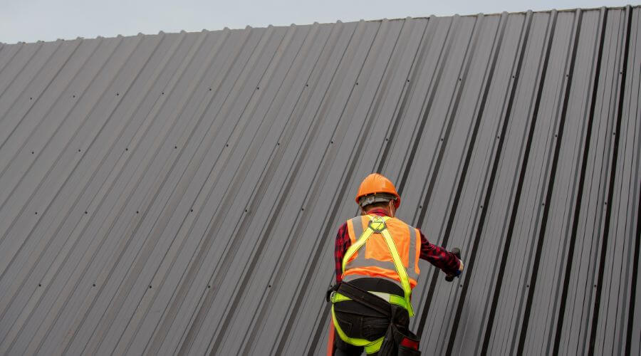 Professional metal roof installation services in Castana, IA